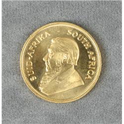 Gold 1 oz. Krugerrand. Est. $1,400-$2,800