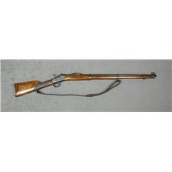 Reworked Remington Rolling Block single shot  target rifle, .45 Gov’t cal., 32” octagon  barrel, re-