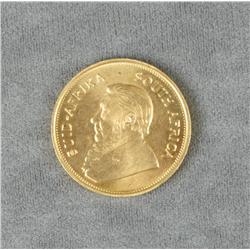 Gold 1 oz. Krugerrand. Est. $1,400-$2,800