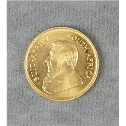 Gold 1 oz. Krugerrand. Est. $ 1,400-$2,800