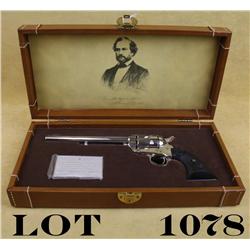 Presentation leather covered cased Colt  Centennial Peacemaker SAA revolver, 44-40  cal., 7-1/2” bar