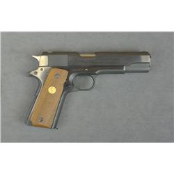Colt Government Model semi-auto pistol, .45  cal., 5” barrel, blue finish, checkered Colt  medallion