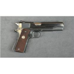 Colt MK IV/Series 70 Government Model  semi-auto pistol, .45 cal., 5” barrel, blue  finish, checkere