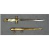Image 2 : Nazi Naval Officer’s dagger with scabbard,  WKC maker marked on hilt, etched blade, wire  wrapped gr