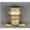 Image 2 : Small brass signal mortar approx. 3-1/2” high  and approx. 2-1/2” in diameter with “1771  inscribed 