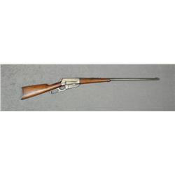 Winchester Model 1895 lever action rifle, .30  US cal., 28” round barrel, blue finish, wood  stocks,