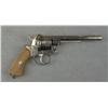 Image 1 : French pinfire revolver, 11mm cal., 6”  octagon barrel, blue finish, engraved frame  and cylinder, c