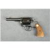 Image 1 : Colt Police Positive DA revolver, .38 Special  cal., 4” barrel, blue finish, checkered  medallion wo