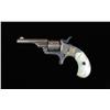 Image 2 : Colt Open Top .22 revolver, .22 cal., nickel  finish, pearl grips, #68584. This gun is in  overall f