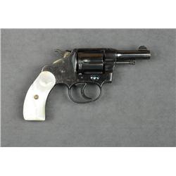 Colt Pocket Positive DA revolver, .32 cal.,  2-1/2” barrel, blue finish, pearl grips,  British proof