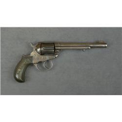 Colt Model 1877 DA revolver, .38 cal., 6”  barrel, blue and case hardened finish,  checkered hard ru