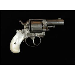 British Bull Dog DA revolver, .41 cal.,  2-1/2” barrel, nickel finish, pearl grips,  #20. This gun i