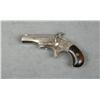 Image 2 : Unmarked single shot derringer, .41 cal.,  2-1/2” octagon barrel, nickel finish, wood  bird’s head g