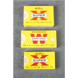 Eight boxes of Western Silvertip ammunition,  three boxes of .308 Winchester; two boxes of  .358 Win