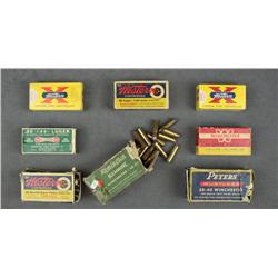 Misc. lot of ammo including four boxes of .30  Luger cal. by Western, by Remington and by  Wincheste