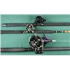 Image 2 : Great fishing lot consisting of three fishing  rods and reels including a Sabre rod with  Shimano Fi