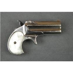 Remington O/U derringer, .41 cal., 3”  barrels, nickel finish, pearl grips, #L93142.  This gun is in