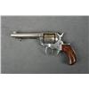 Image 2 : Colt Model 1877 DA revolver, .38 cal., 4-1/2”  barrel, re-nickeled finish, replaced smooth  wood gri