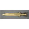 Image 1 : Two ancient style bronze weapons, one spear  head, one small knife. They have been  chemically clean