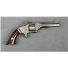 Image 1 : Smith & Wesson first model second issue, .22  caliber revolver, blue and silver finish,  varnish woo
