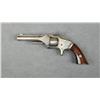 Image 2 : Smith & Wesson first model second issue, .22  caliber revolver, blue and silver finish,  varnish woo