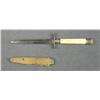 Image 2 : Small bone gripped dagger, approx. 9” overall  with an approx. 4-1/2” blade marked “George  Hancock 