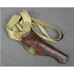 Heiser, Denver, Colorado marked leather  shoulder holster for a 4-3/4” SAA revolver,  in overall unt