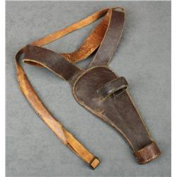 H.H. Heiser, Denver, Colorado maker leather  shoulder holster for a 5-1/2” Colt SAA  revolver, in ov