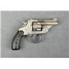 Image 2 : Iver-Johnson top break DA revolver, .32 cal.,  barrel cut down to 2”, nickel finish,  checkered hard