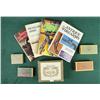 Image 1 : Lot of misc. gun related reference books, old  cigar boxes, and misc. Books include “Gun  Talk” by M