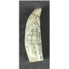 Image 1 : Modern copy of a scrimshaw whale’s tooth,  made of a type of composite material to look  like a toot