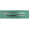 Image 1 : French Model 1866 bayonet and metal scabbard  in overall very good condition, approx. 28”  overall, 