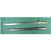 Image 4 : French Model 1866 bayonet and metal scabbard  in overall very good condition showing a  bright blade