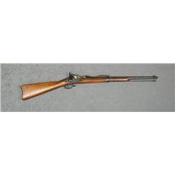 Customized Antique Trapdoor U.S. Springfield  rifle, .45-70 cal., 22” barrel, re-blued  finish with 