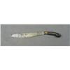 Image 2 : Interesting large clip point curved blade  knife approx. 20-1/2” overall with an approx.  13-1/2” bl