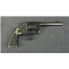 Image 1 : Colt Official Police Model DA revolver, .38  Special cal., 5” barrel, blue finish,  replaced faux st