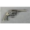 Image 2 : Colt Official Police Model DA revolver, .38  Special cal., 5” barrel, blue finish,  replaced faux st