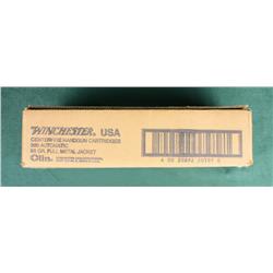 Case of 500 rounds (10 boxes) of Winchester  .380 caliber ammo, 95 grain in factory  cardboard shipp