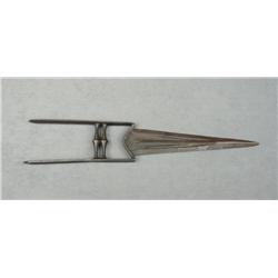 Eighteenth or Nineteenth century forged iron  armor piercing metal Katar approx. 19”  overall with a