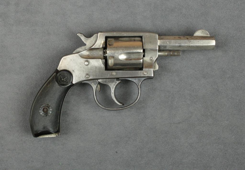 H & R Model 1905 DA revolver, .32 cal., 2-1/2” octagon barrel, nickel ...