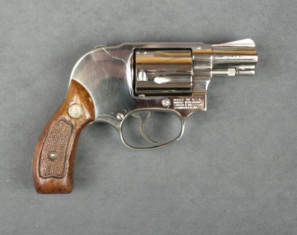Smith & Wesson Model 49 shrouded hammer DA revolver, .38 S&W Special