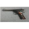 Image 3 : Colt Woodsman semi-auto pistol, .22LR cal.,  6” round barrel, blue finish, checkered brown  target p
