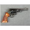 Image 2 : Smith & Wesson Model 27-2 DA revolver, .357  Magnum cal., 6” barrel, black finish,  checkered medall