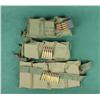 Lot of 3 U.S. military bandoliers of ammo  including M14 7.62 caliber, a bandolier of  .30 caliber a