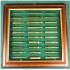 Image 1 : Framed small cartridge board of unique Big  Game and Military cartridges, approx. 16” x  16”, total 