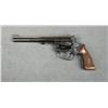 Image 1 : Smith & Wesson Model 35 DA target revolver,  .22LR cal., 6” barrel, blue finish, checkered  medallio
