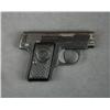 CZ pocket semi-auto pistol, 6.35mm cal., 2”  barrel, blue finish, basket weave style CZ  hard rubber