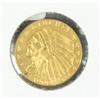 Image 2 : 1908 $2 1/2 U.S. Indian Gold Coin,  uncirculated, not professionally graded. Est.  $300-$600