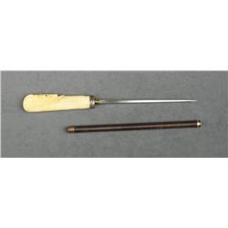 Very unique short riding crop approx. 13”  overall with a very detailed carved stag head  in the bon