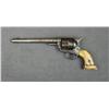 Image 2 : Mexican copy of a Colt SAA, .44 cal., 7-1/2”  barrel, grey patina, old bone grips, #NVSN.  This gun 